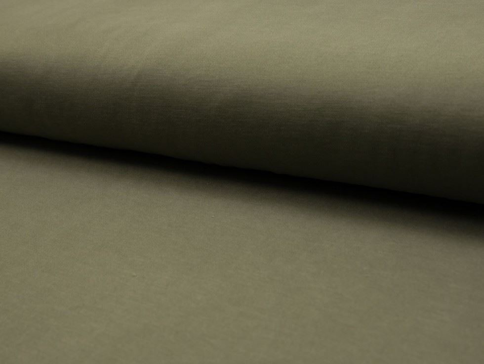 Khaki Deadstock Bellissima Modal Jersey Stretch Knit Fabric