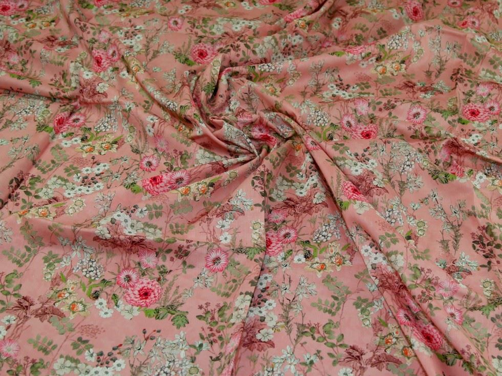 John Louden Pink Cotton Lawn Fabric