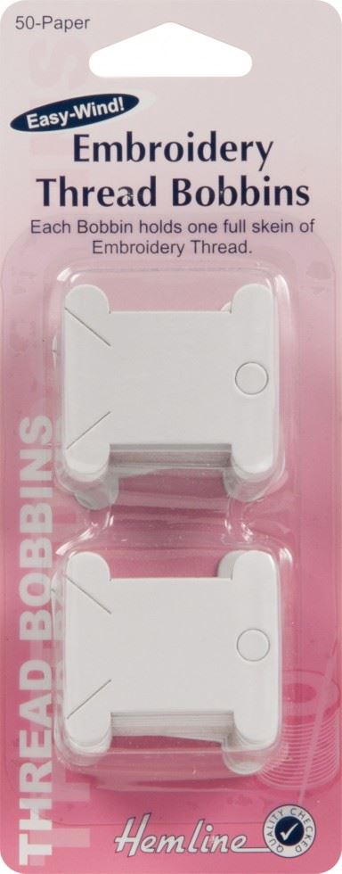 Hemline Cardboard Embroidery Bobbins