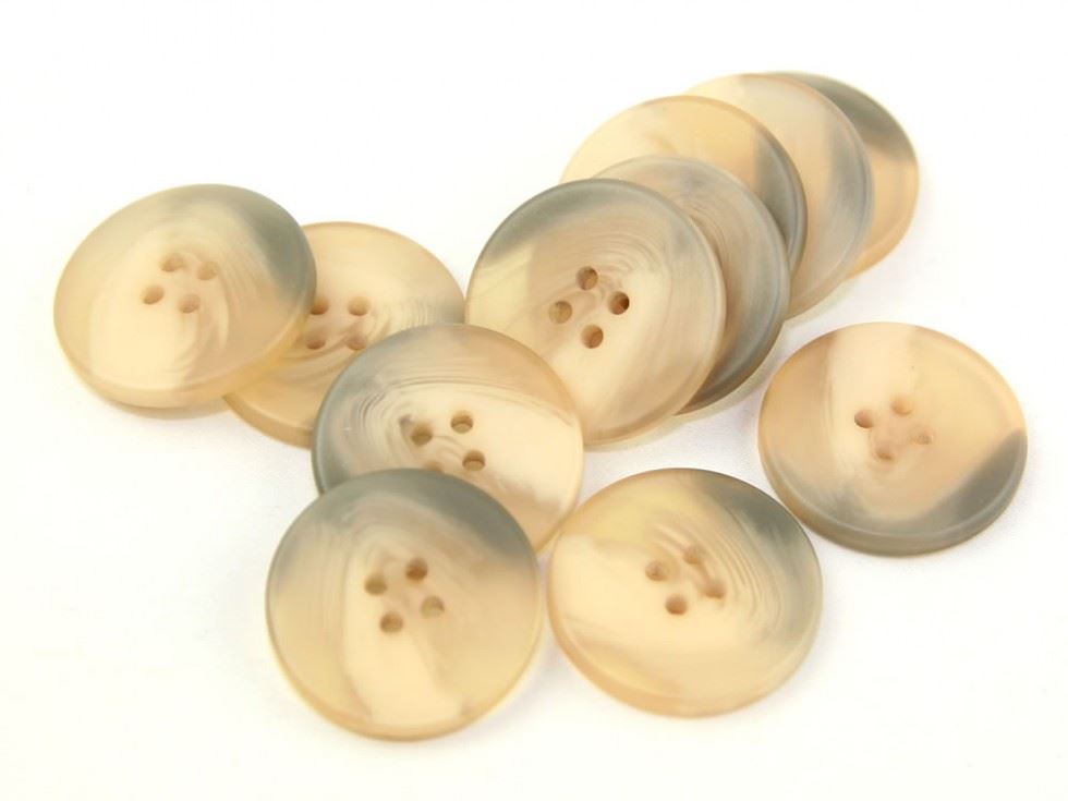 Dill Cream Round Matte Buttons (Value Pack)