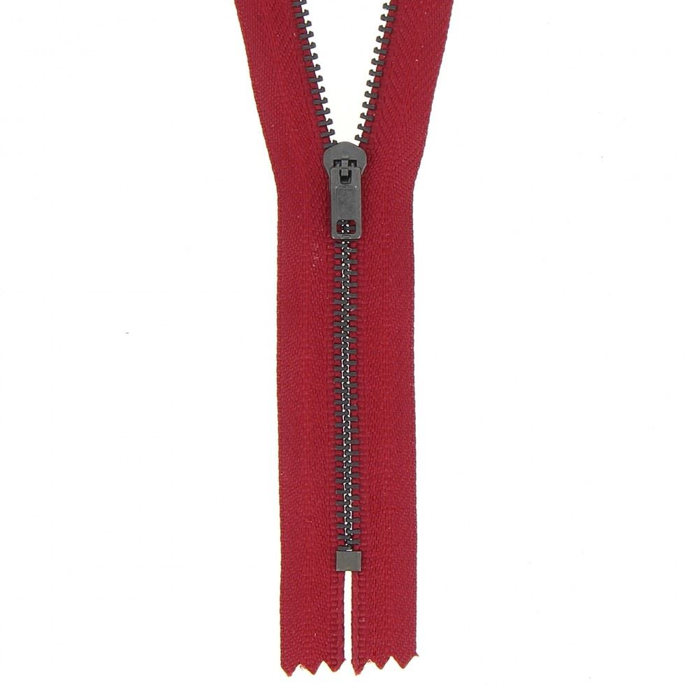 Milward Metal Trouser Closed End Zips Red