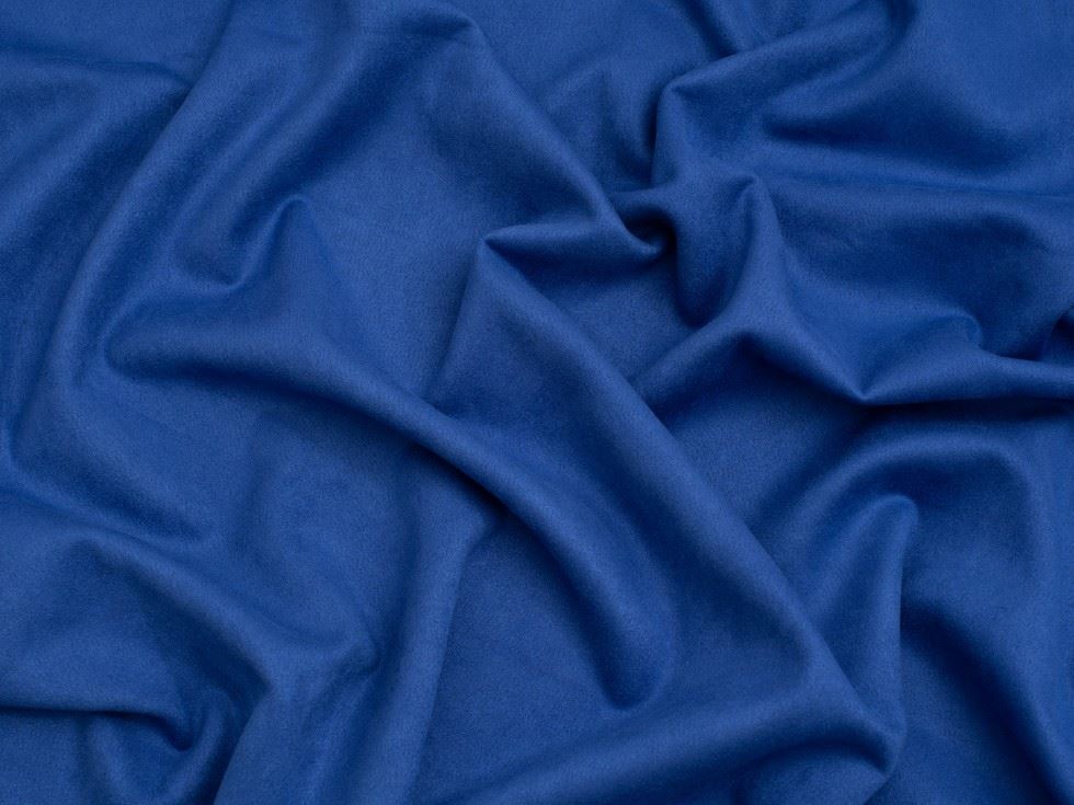 Minerva Core Range Suede Scuba Stretch Knit Fabric Royal Blue
 
