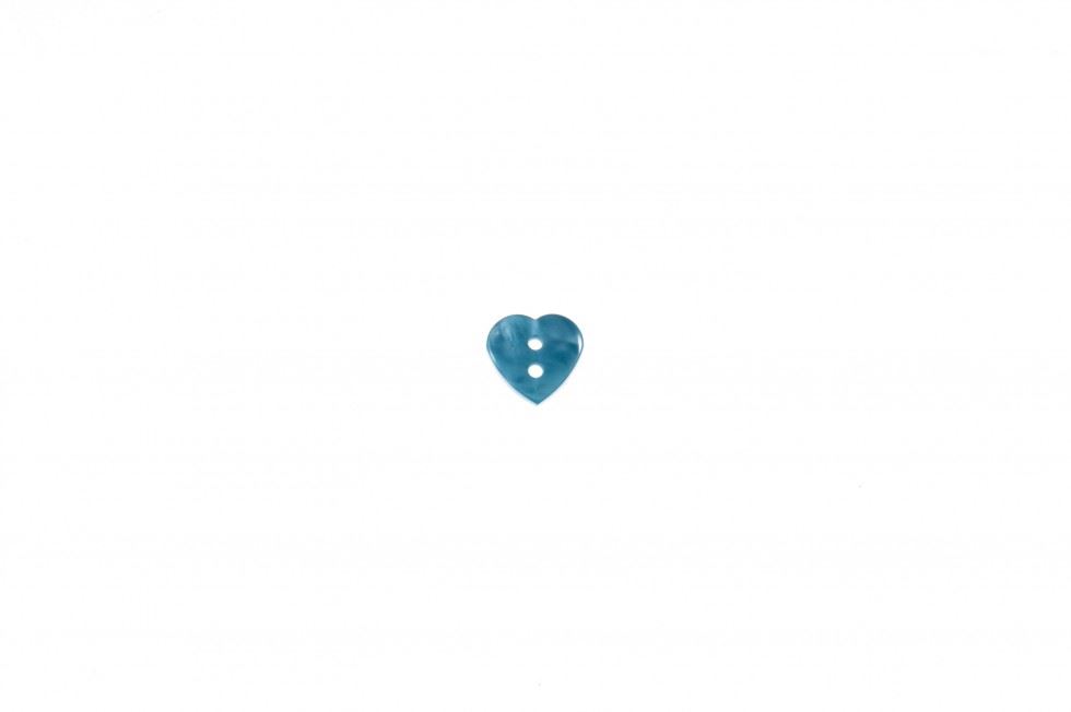 Trimits Aqua Blue Heart Buttons (Value Pack)