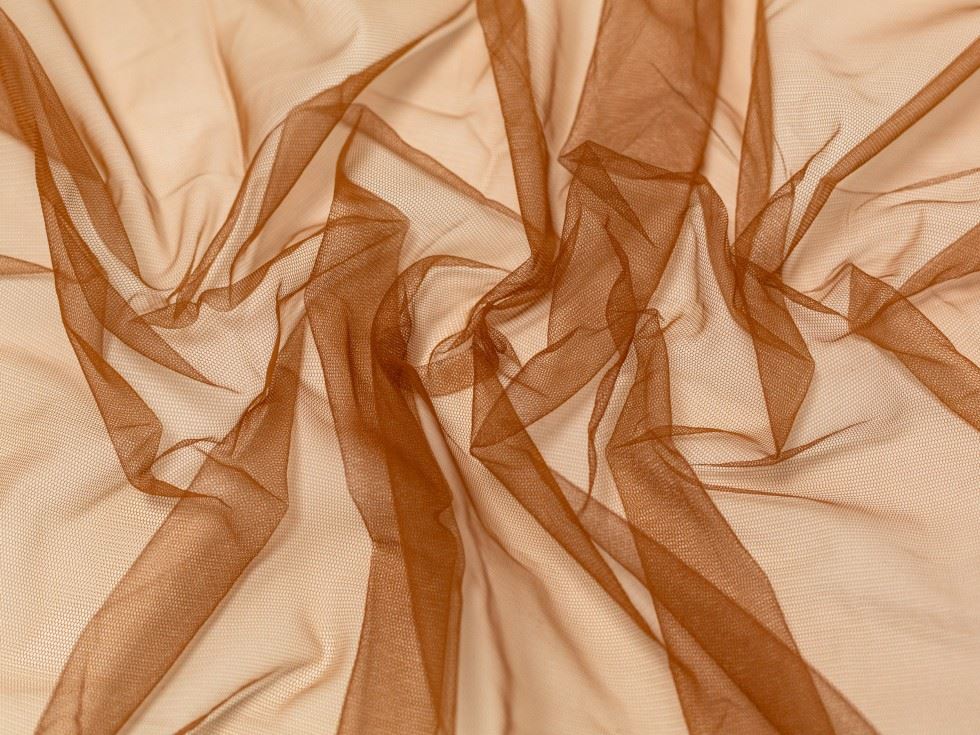 Minerva Core Range Dolce Vita Soft Italian Tulle Fabric Scoiattolo
 