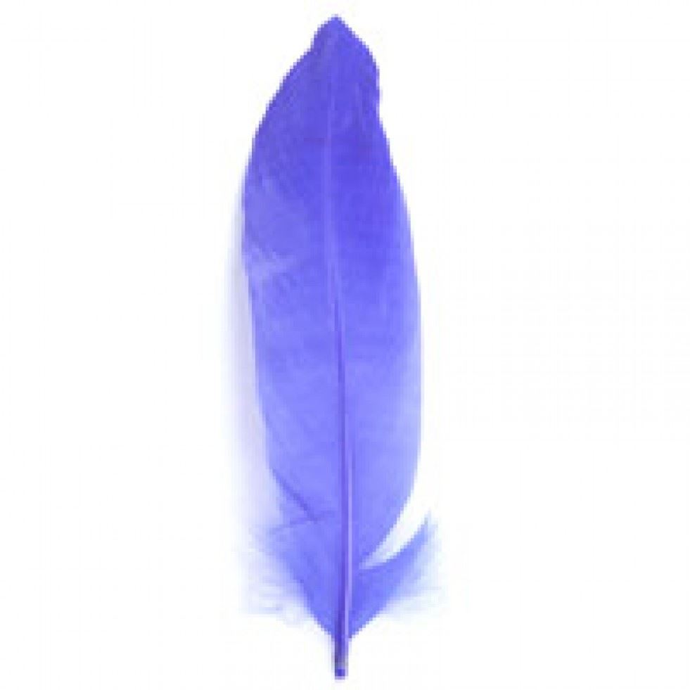 Trimits Purple Goose Craft Feathers (Value Pack Of 5)