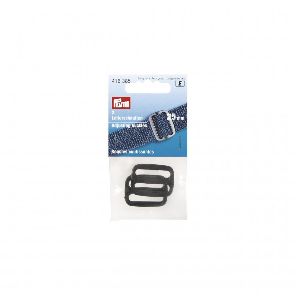 Prym Plastic Adjusting Buckles Black
 