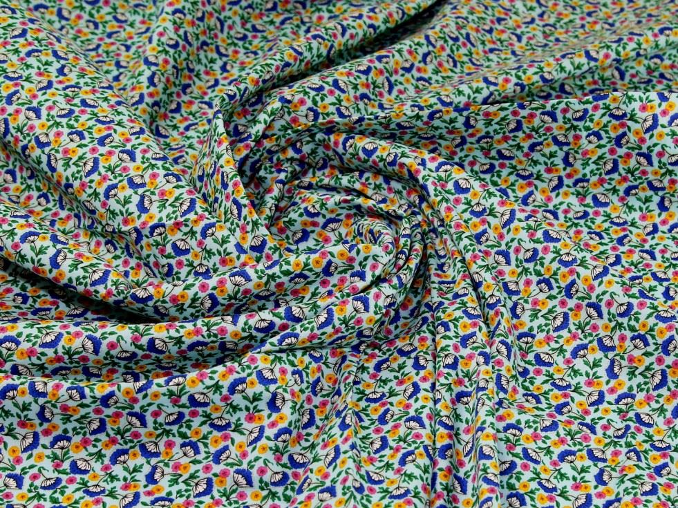 Deadstock 100% Cotton Poplin Fabric Sky
 