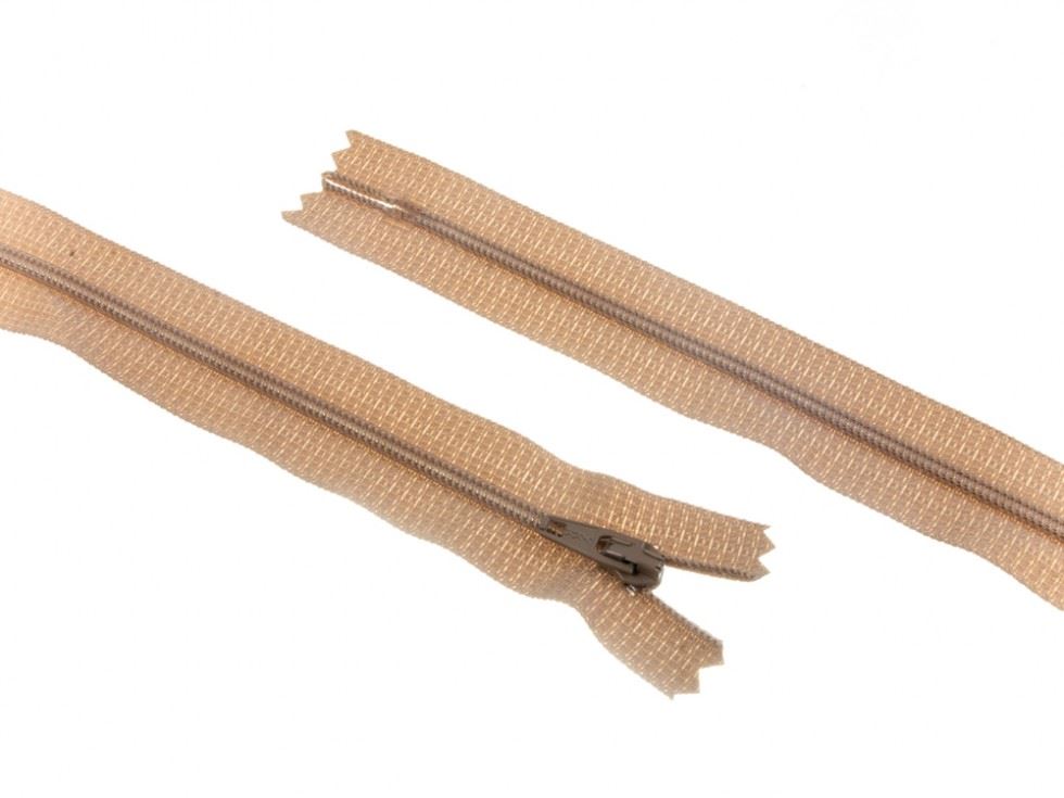 YKK Nylon Closed End Dress Zips Beige
 