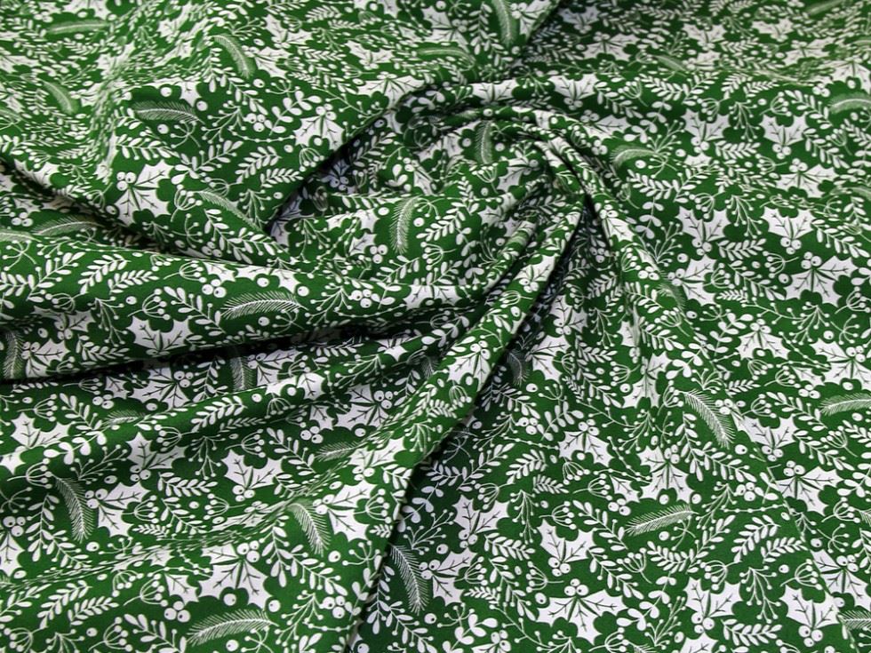 Green Deadstock 100% Cotton Fabric