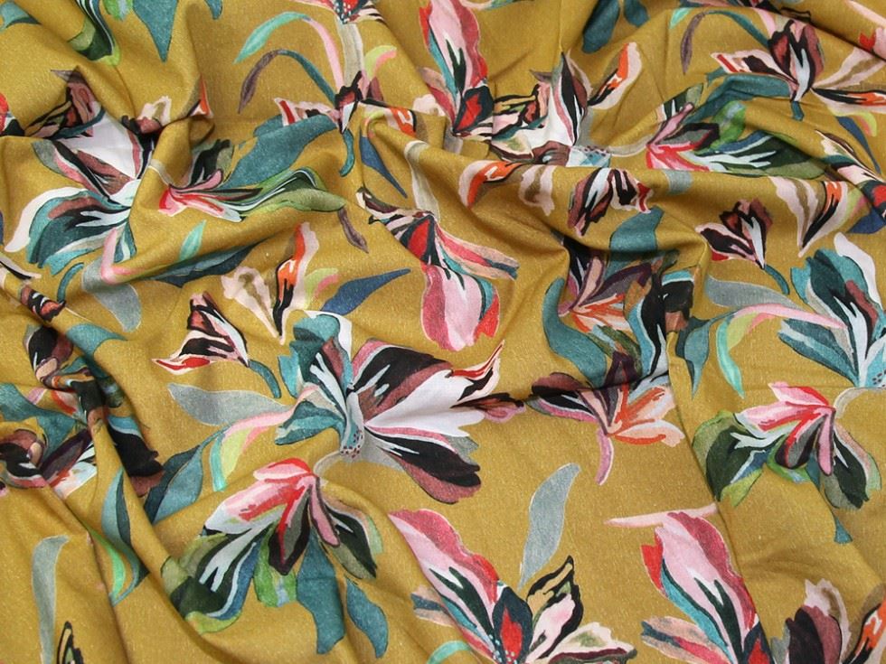 Lady Mcelroy Multicoloured Marlie Cotton Lawn Fabric