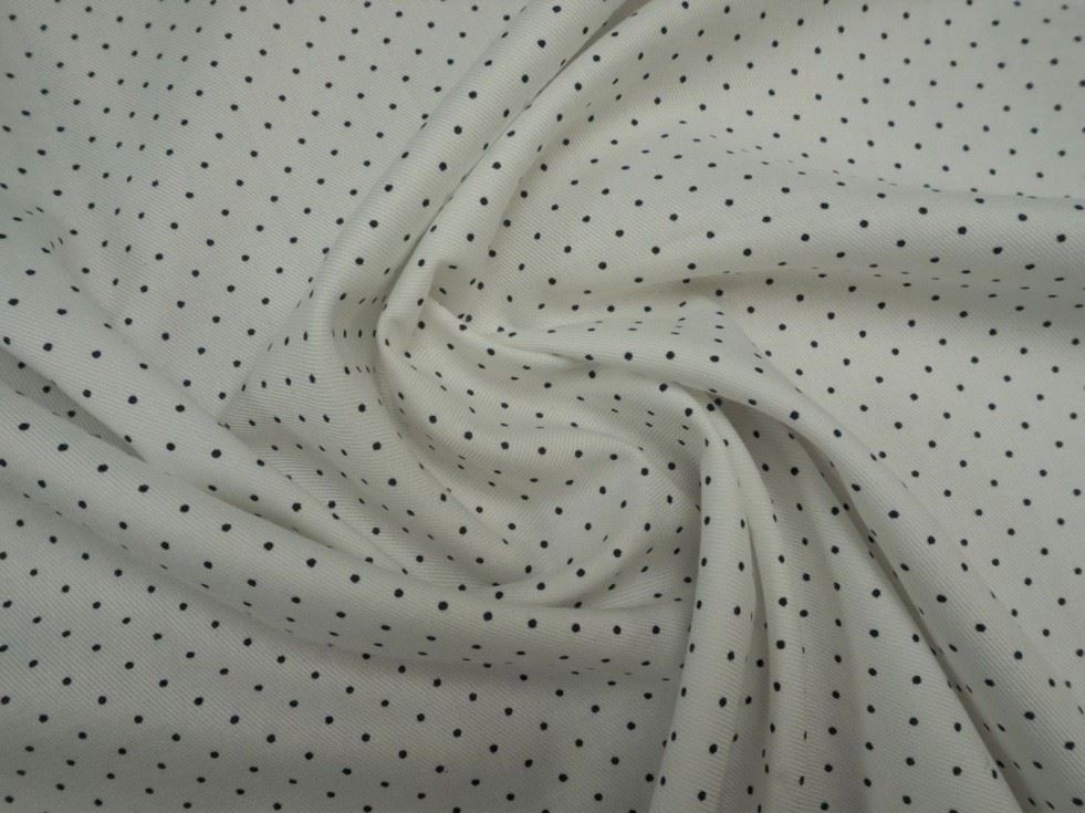 Lady Mcelroy Black & White Cotton Twill Fabric