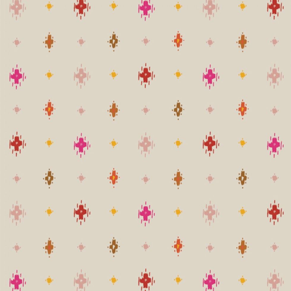 Art Gallery Fabrics Andina 100% Cotton Poplin Fabric Awaska Vermilion