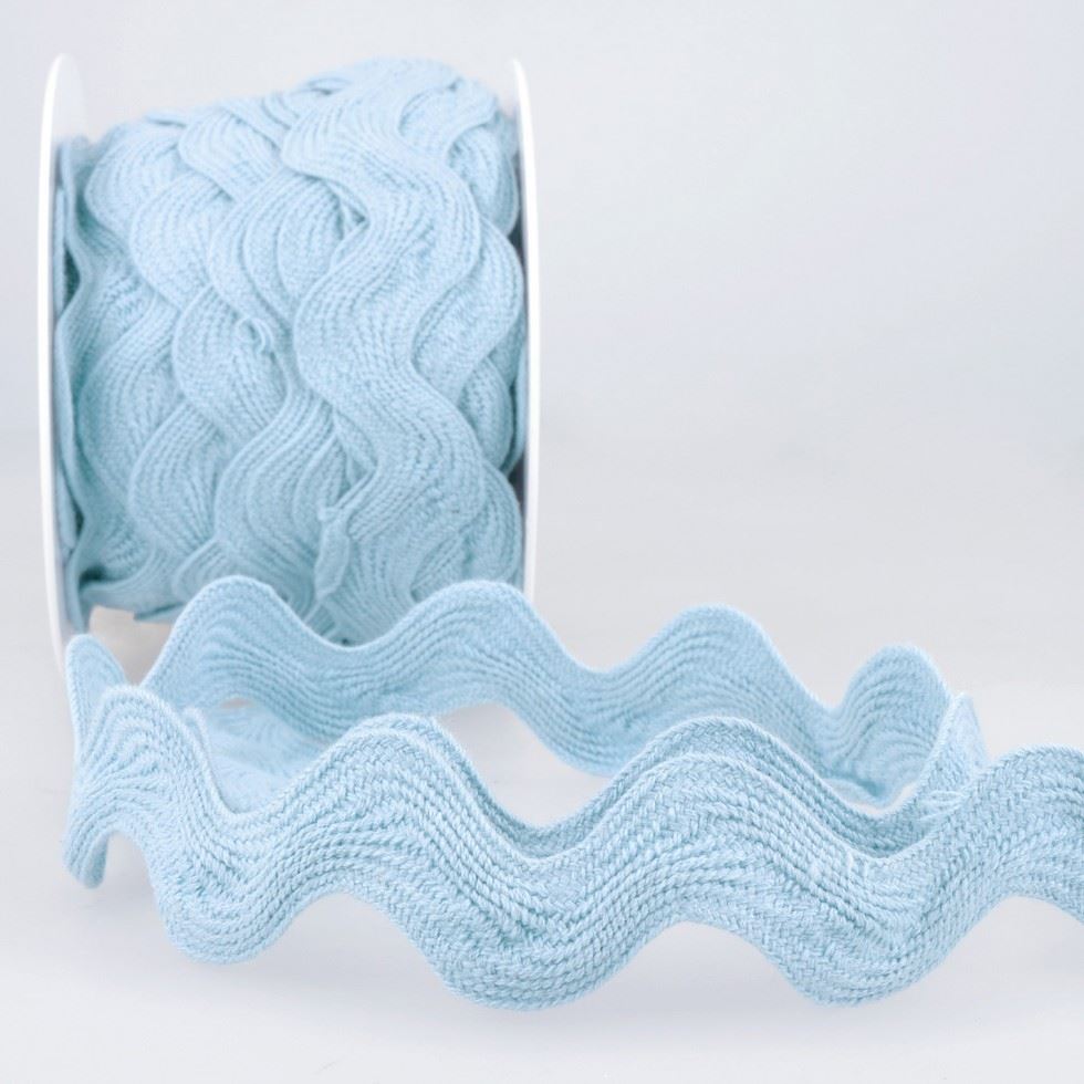 Stephanoise Ric Rac Trim Sky Blue