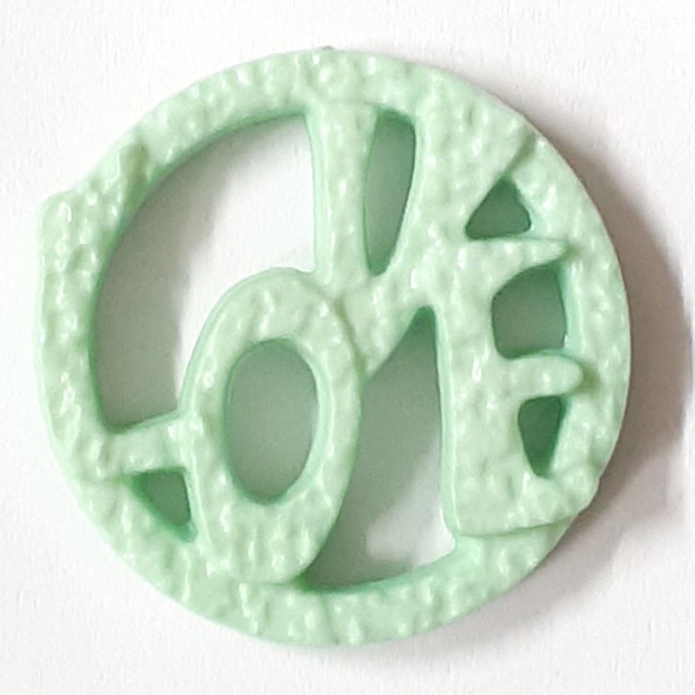 Dill Round Love Buttons (Value Pack) Mint Green
 