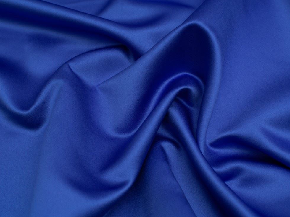 Minerva Core Range Classique Duchess Satin Fabric Royal Blue