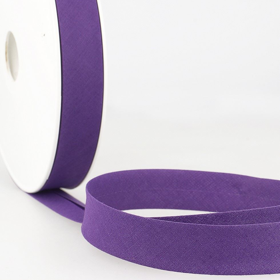 Stephanoise Polycotton Bias Binding Tape Bright Purple
 