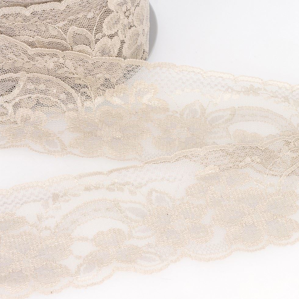 Stephanoise Rachel Lace Trim Taupe
 