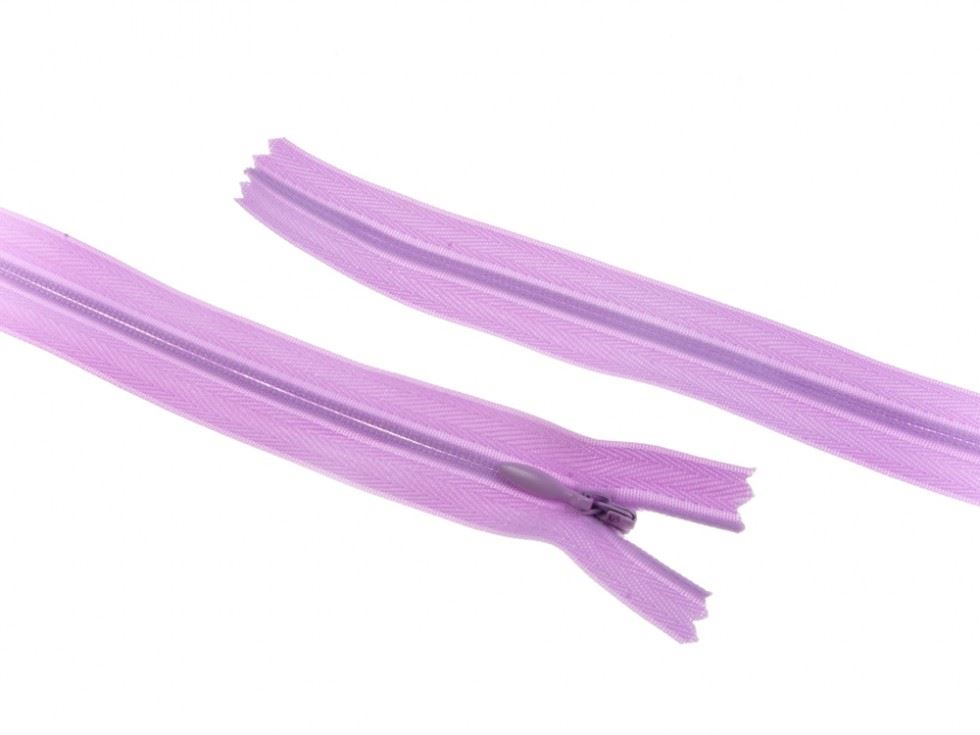 Concealed Invisible Closed End Zips Lilac
 