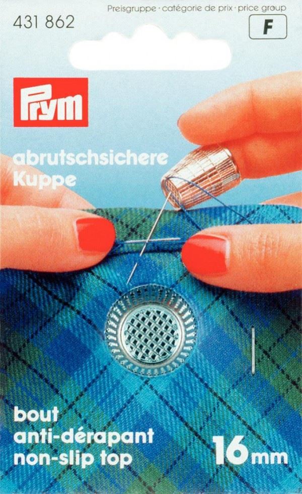 Image of Prym Non Slip Metal Thimble Silver
