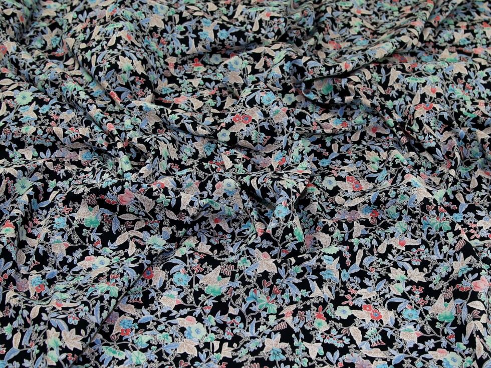 Black Cotton Lawn Fabric