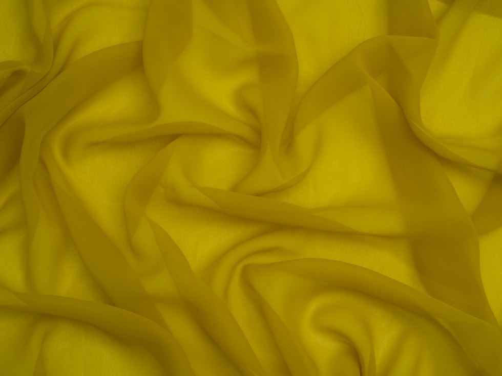 Minerva Core Range Light Chartreuse Light Sheer Chiffon Fabric