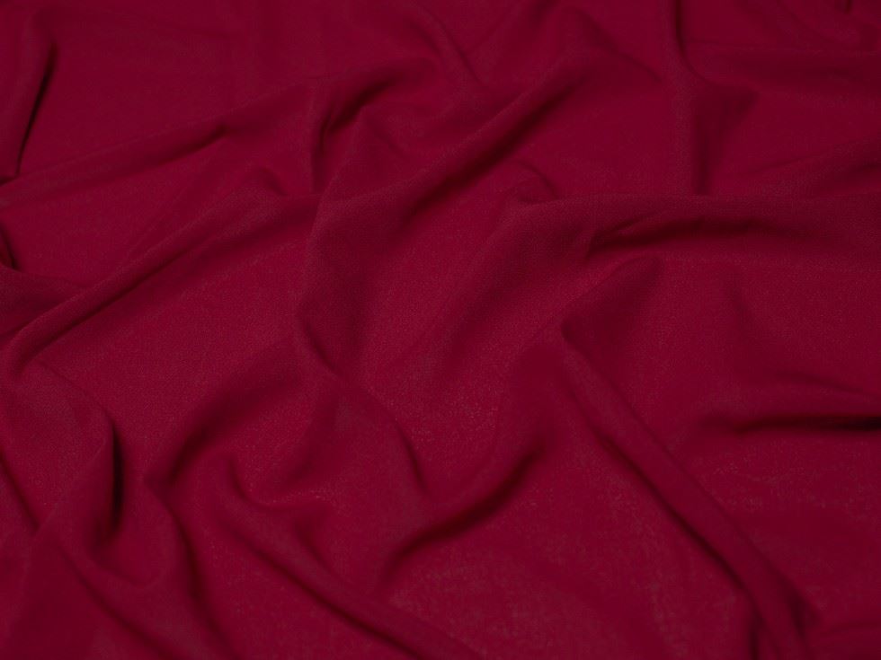 Minerva Core Range Bordeaux Single Georgette Fabric