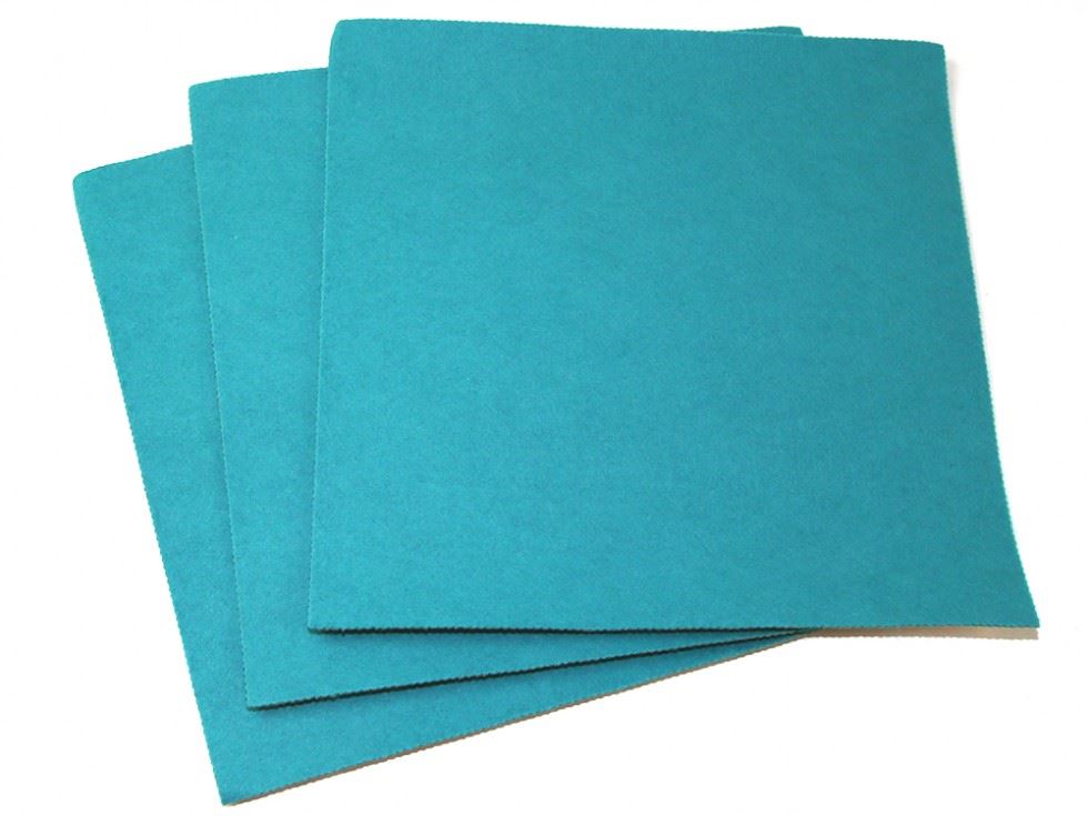 Minerva Core Range Teal Self Adhesive 9Inch Felt Fabric Sheets