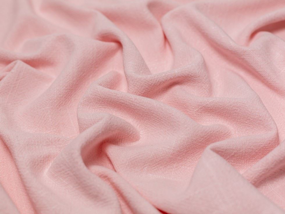 Minerva Core Range Heavy Stonewashed Linen Fabric Pink
 