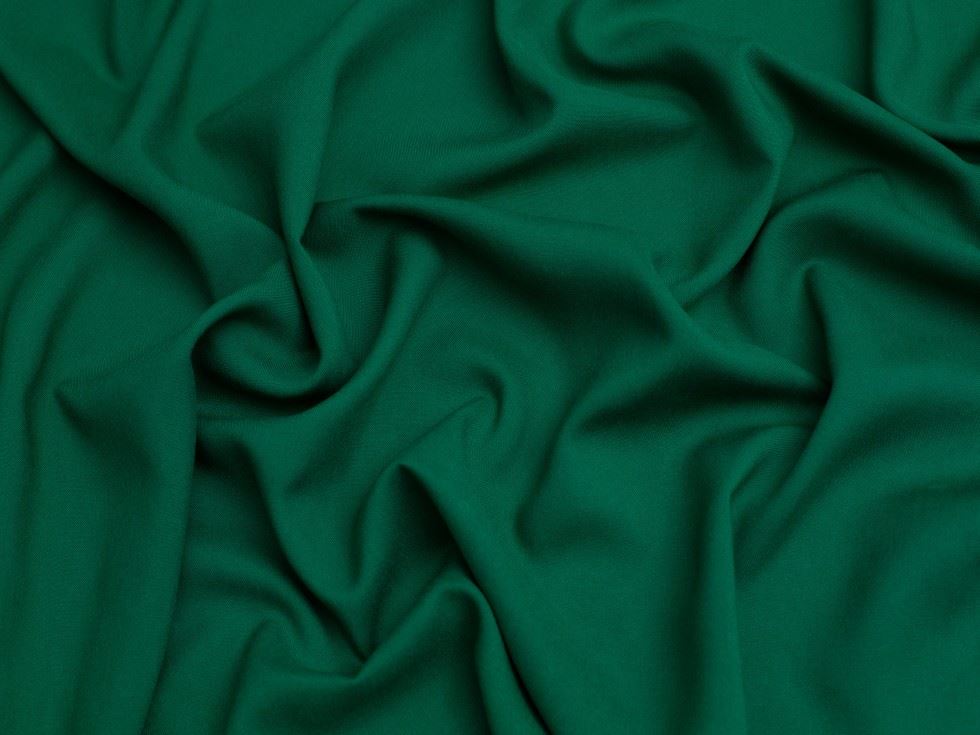Minerva Core Range Viscose Poplin Fabric Dark Green
 