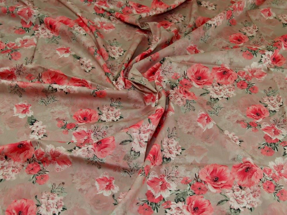John Louden Pink Cotton Lawn Fabric