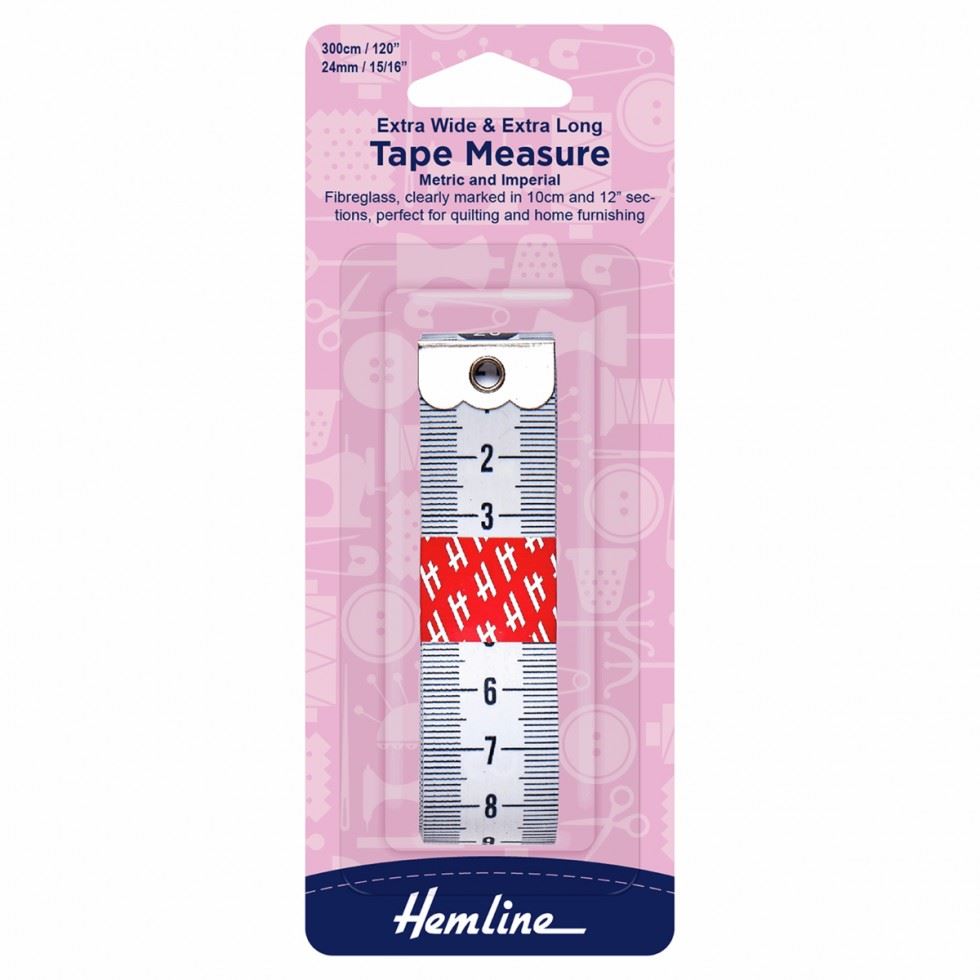 Hemline Extra Wide & Extra Long Tape Measure
