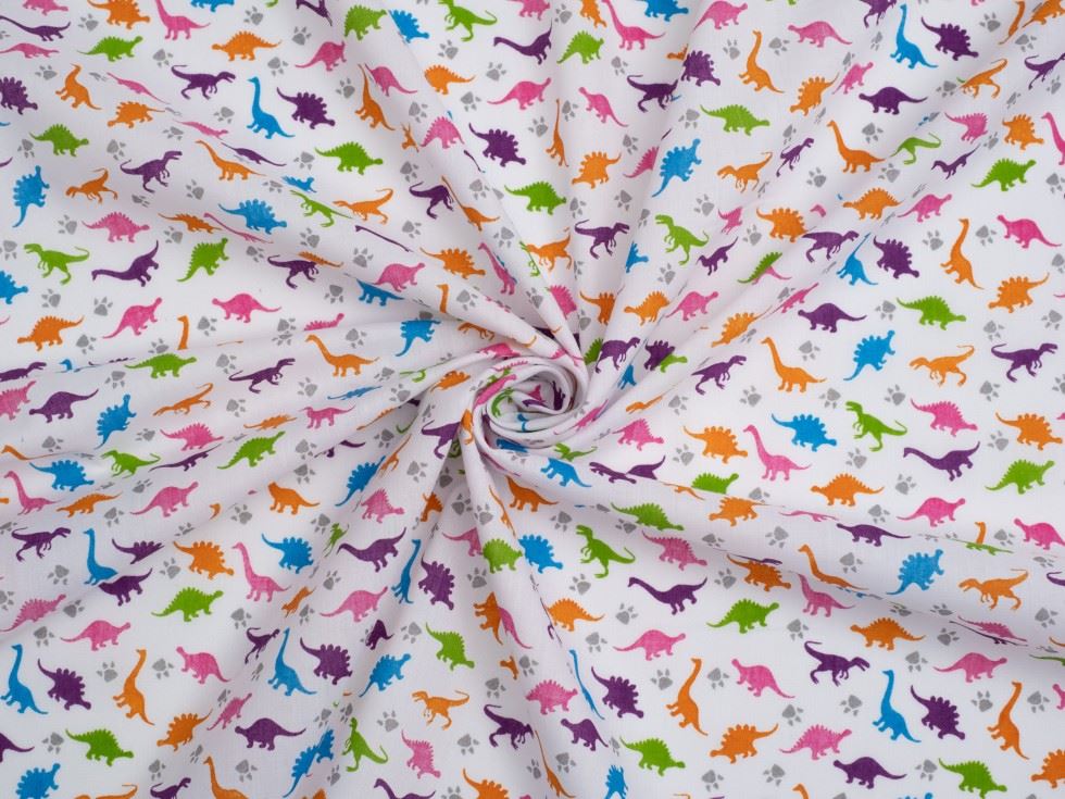 Printed Polycotton Fabric Multicoloured
 