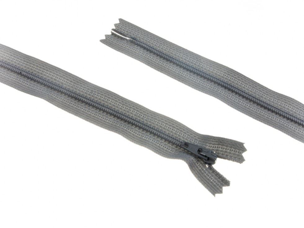 YKK Nylon Closed End Dress Zips Light Grey