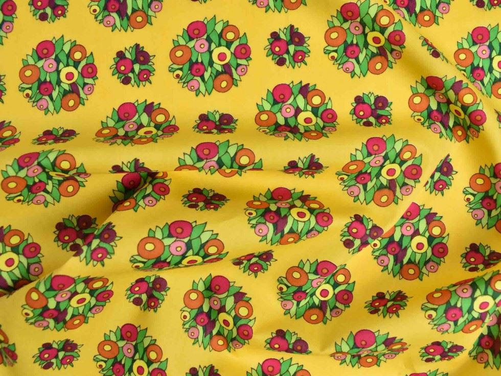 Storrs London Egyptian Cotton Lawn Fabric Yellow
 