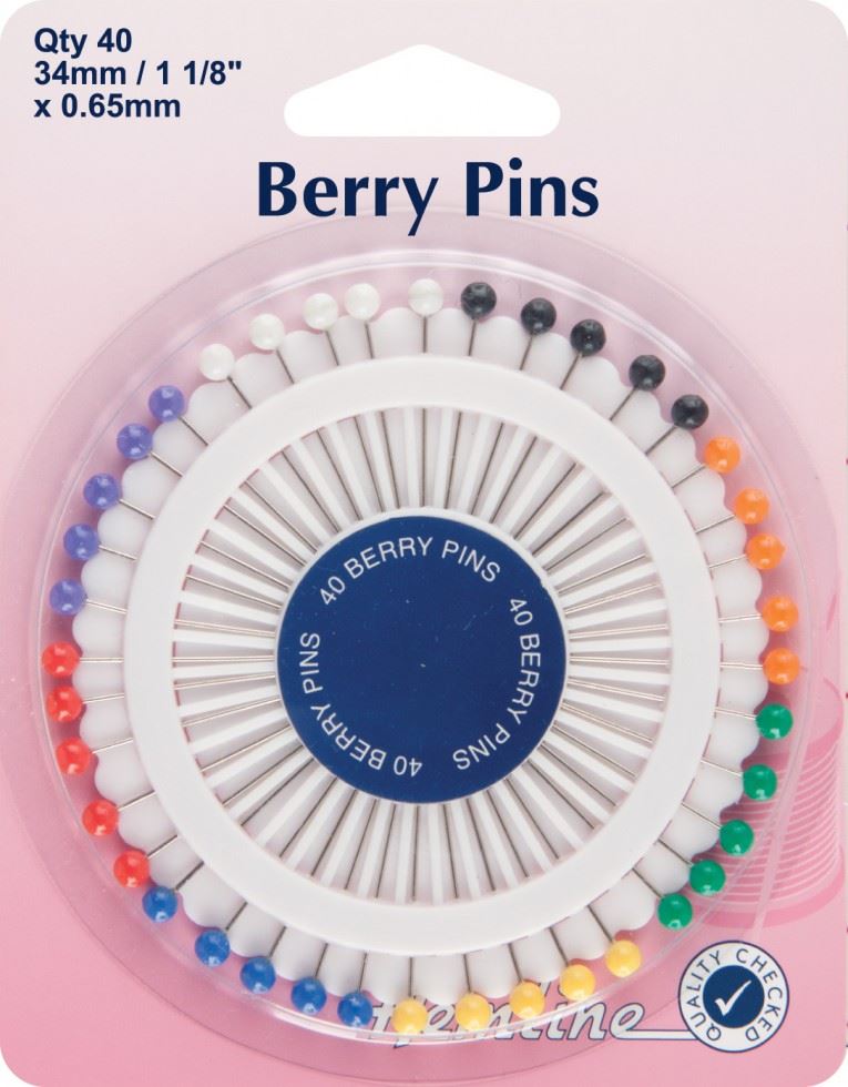 Hemline Plastic Head Pins