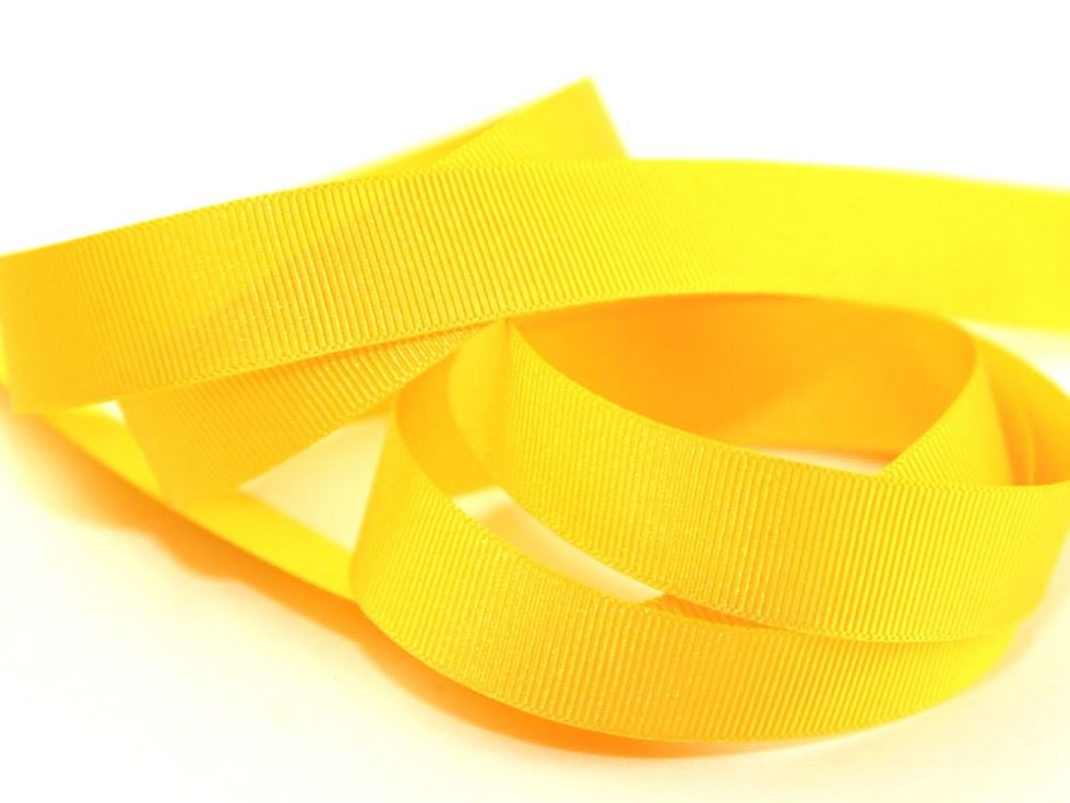 Berisfords 9032 Yellow Grosgrain Ribbon