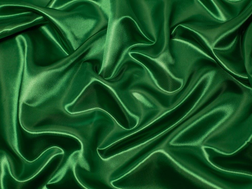 Minerva Core Range Bottle Green Soft Polyester Satin Fabric