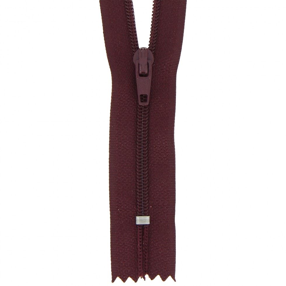 Milward Burgundy Nylon Dress & Skirt Closed End Zips