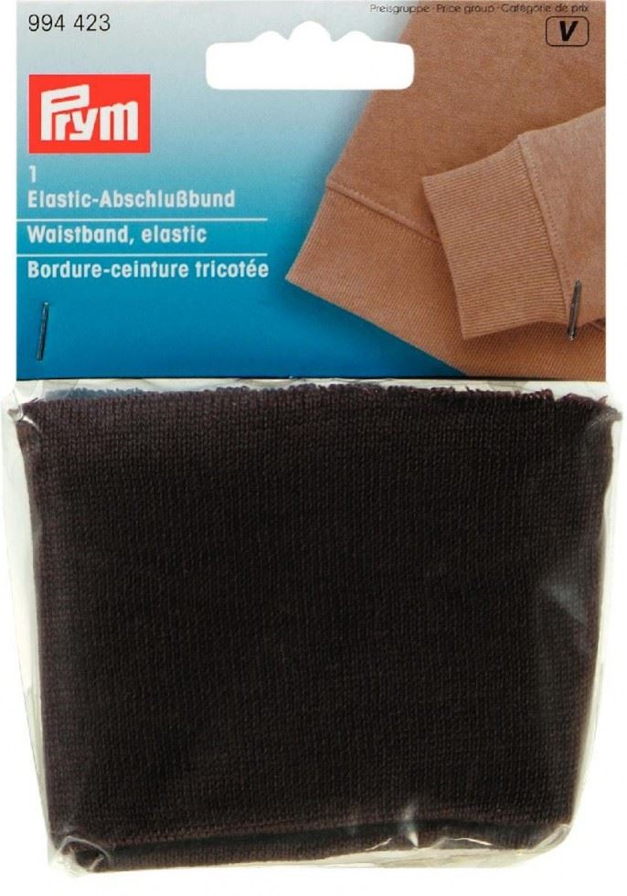 Prym Brown Waistband Ribbing