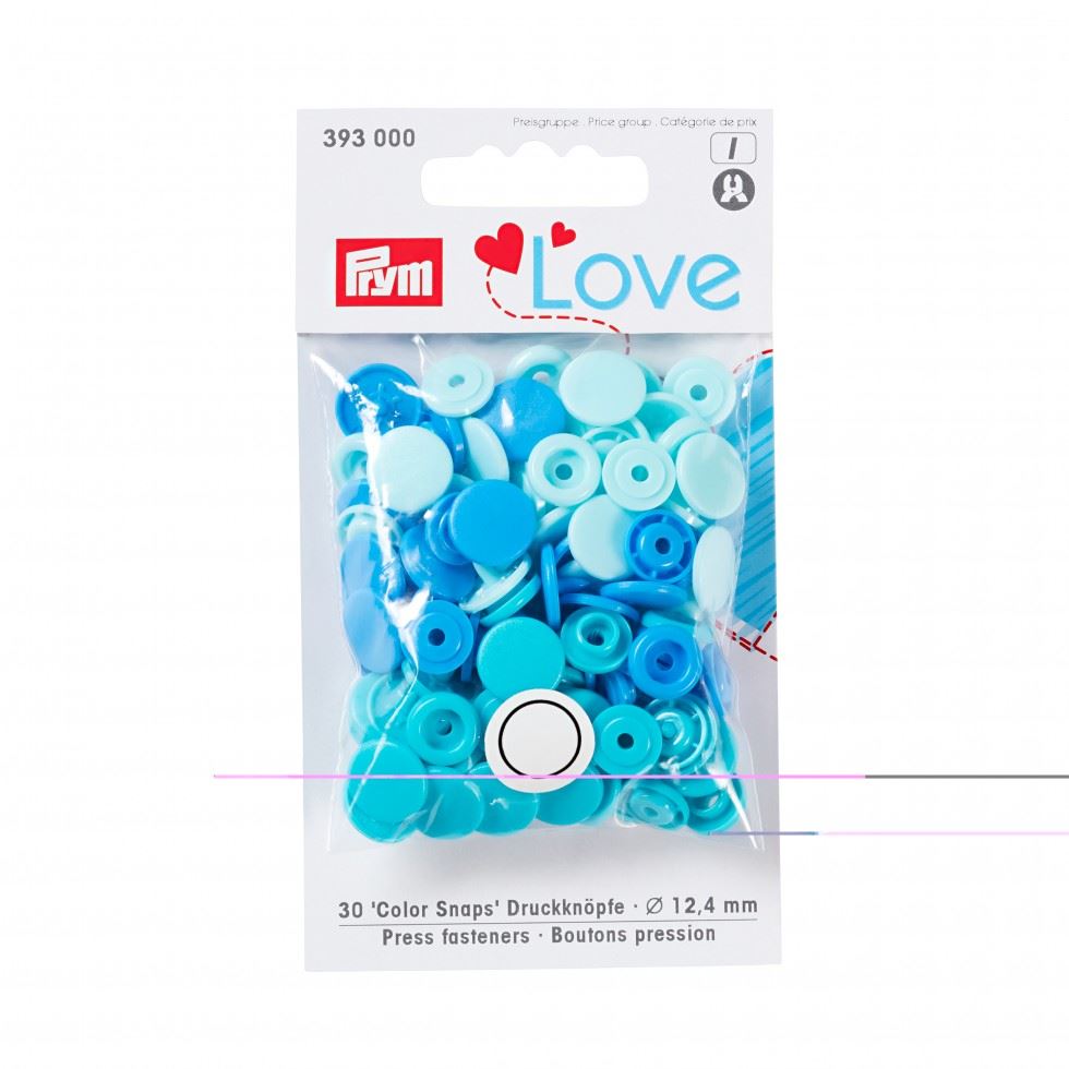 Prym Aqua Love Round Snaps Press Fasteners