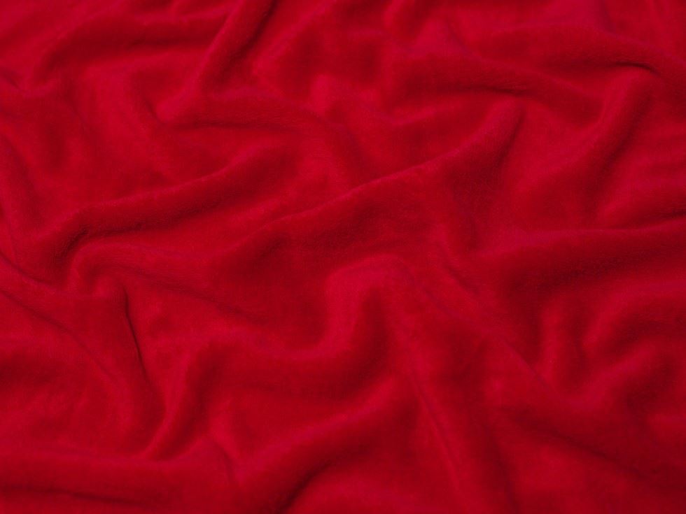 Minerva Core Range Red Super Soft Plush Cuddle Fleece Fabric