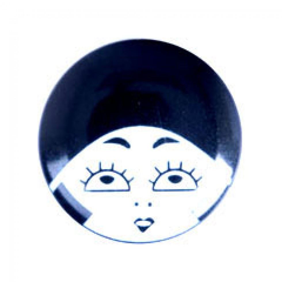 Trimits Black & White Art Deco Face Buttons