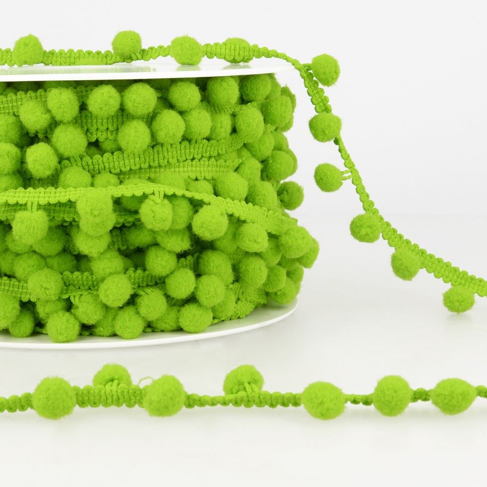 Stephanoise Pom Pom Trim Anise Green