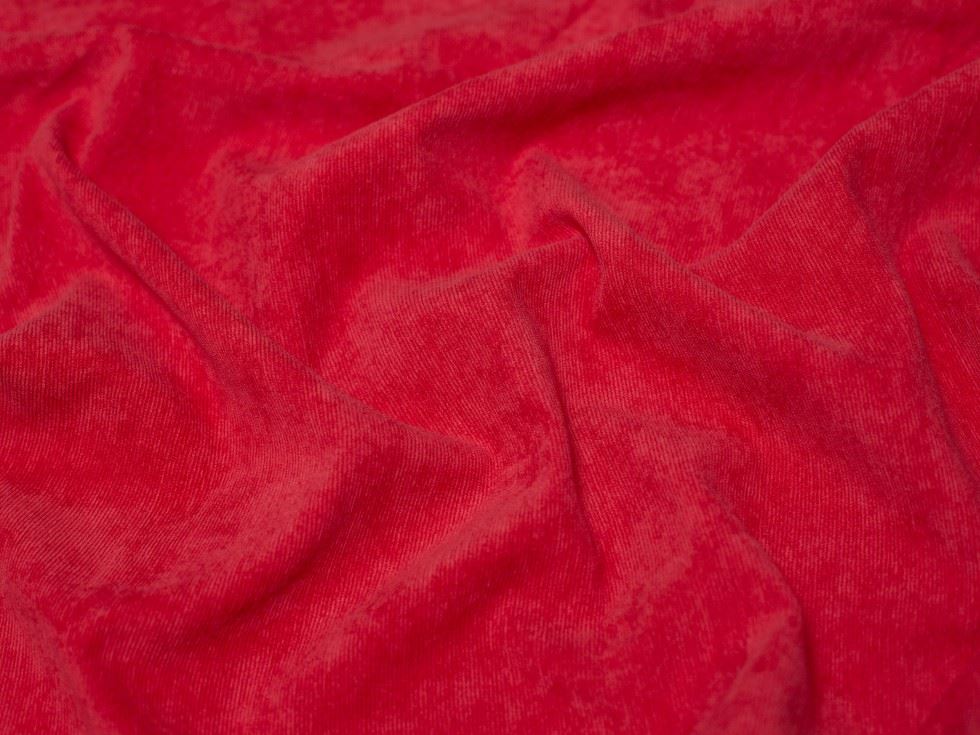 Minerva Core Range Red 15 Wale Stretch Woven Corduroy Fabric