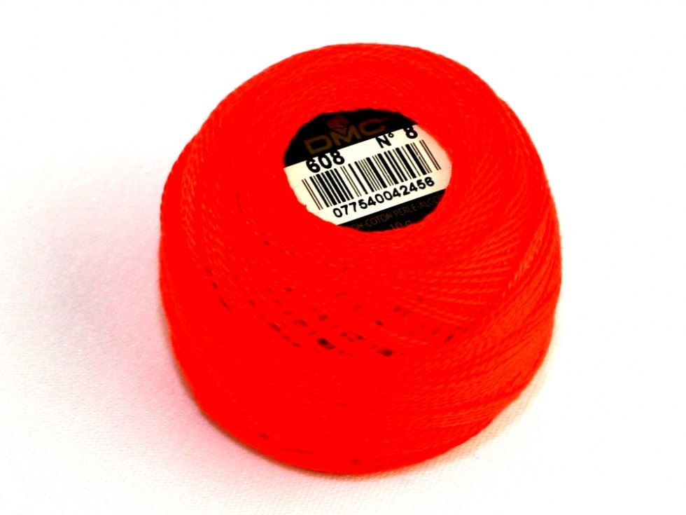 Dmc 608 Size 8 Cotton Perle Thread