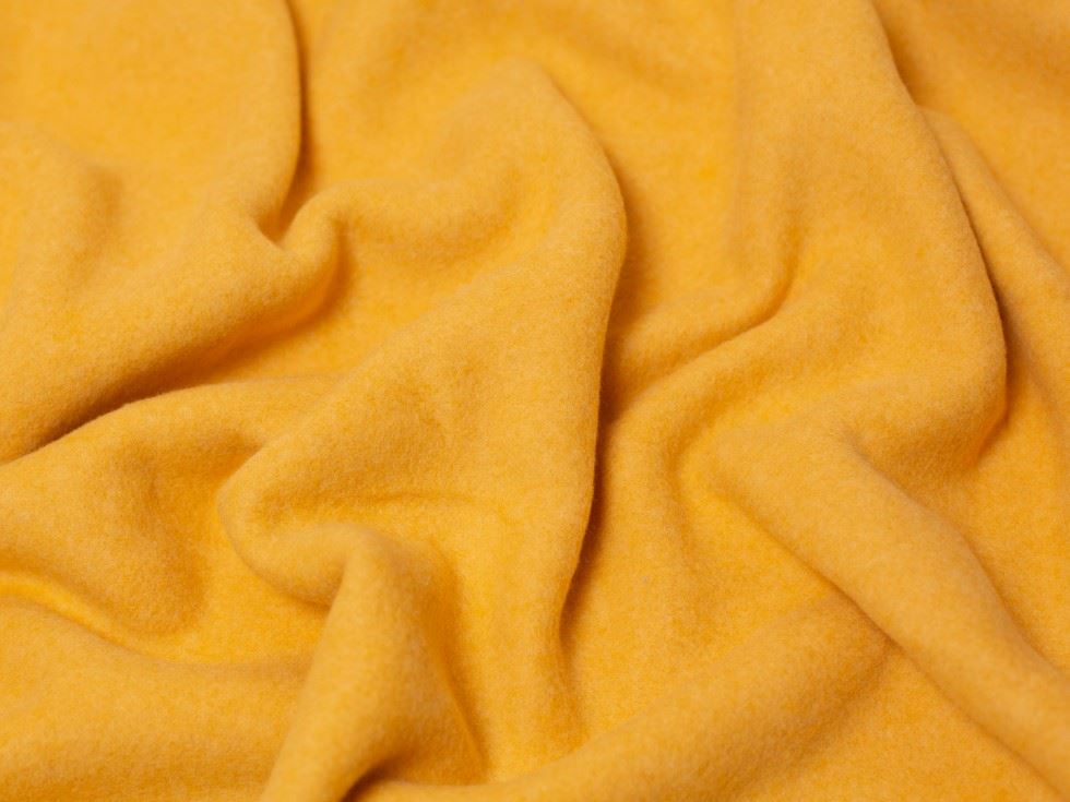 Minerva Core Range Ochre Heavy 100% Cotton Fleece Fabric