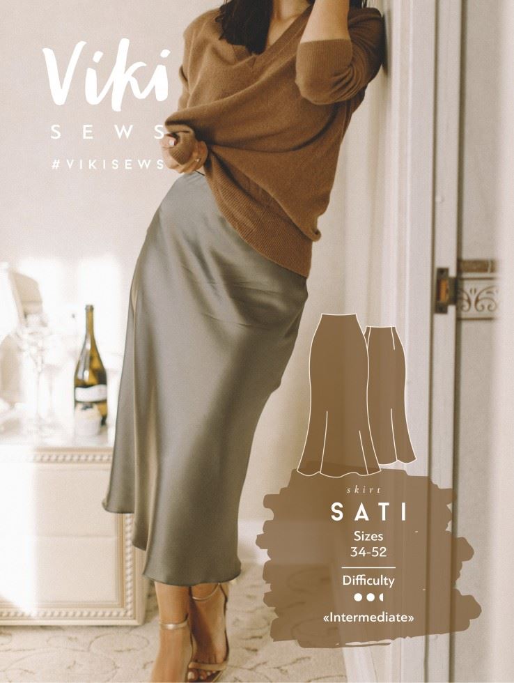 Vikisews Sewing Pattern Sati Skirt