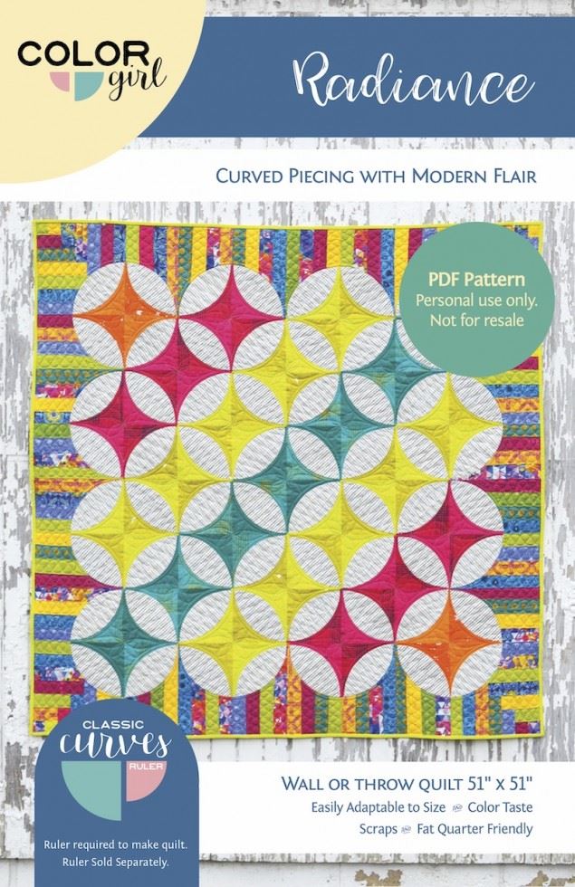 Color Girl Quilting Pattern Radiance Quilt
 