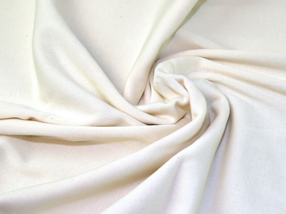 Lady Mcelroy Cream Tubular Rib Stretch Knit Fabric