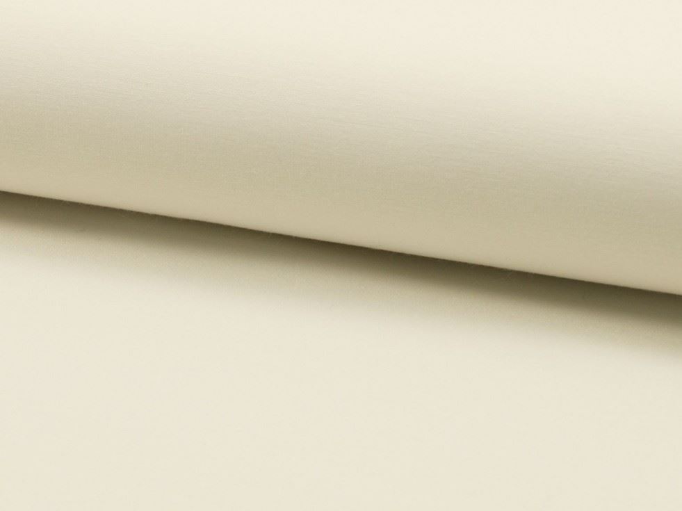 Cream Deadstock Stretch Woven Viscose Bengaline Fabric